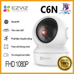 Camera Ezviz trong nhà C6N 1080P là mẫu camera quay quét 360 độ , đàm thoại hai chiều,phát hiện chuyển động,có còi hú báo động,chuẩn nén H265