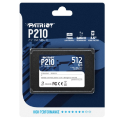 Ổ cứng SSD PATRIOT P210 512GB SATA3 2.5 inch tốc độ đọc lên tới 520Mb/s - Hàng chính hãng BH 36T