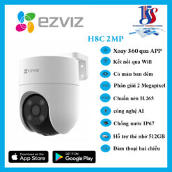 Camera wifi Ezviz xoay H8C 1080p là dòng camera wifi của ezviz , lắp đặt ngoài trời, quay quét, có màu ban đêm, đàm thoại 2 chiều