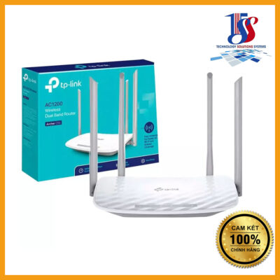 Bộ phát wifi TP-LINK Archer C50 AC1200 băng tần kép 2.4GHz 300 Mbps, 5GHz 867 Mbps, 4 ăng ten, Phù hợp với gia đình và hộ kinh doanh vừa