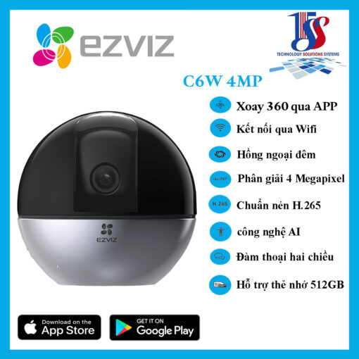 Camera ezviz trong nhà C6W 4MP