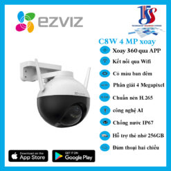 Camera ezviz ngoài trời C8W 4MP là dòng camera wifi ngoài trời của hãng ezviz, phân giải 4.0 megapixel, màu ban đêm, đàm thoại , Ai