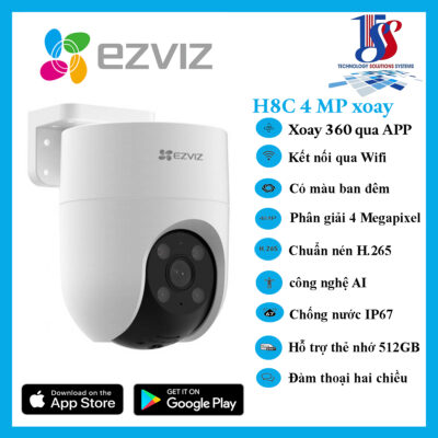 Camera wifi Ezviz H8C 4MP 2K