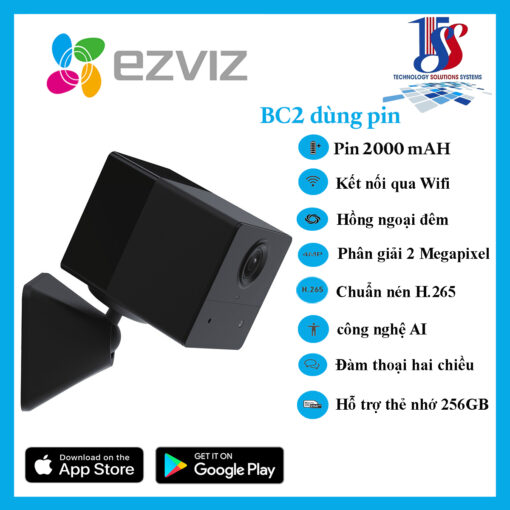 Camera Wifi EZVIZ dùng pin BC2