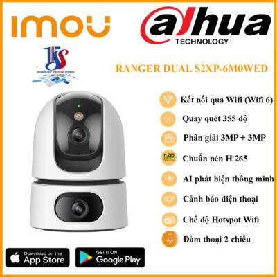 Camera wifi IMOU DUAL S2XP 6MP