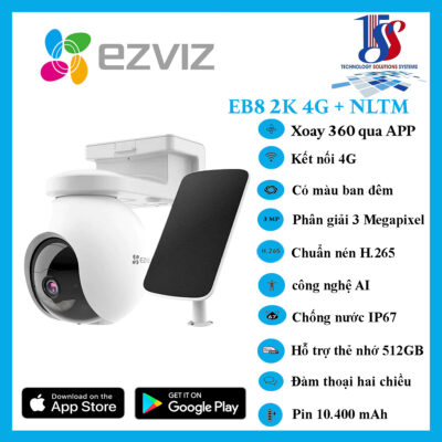 Camera Wifi EZVIZ Pin NLMT EB8