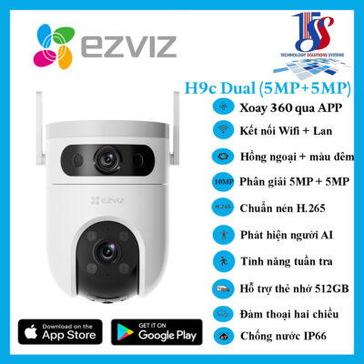 Camera Wifi EZVIZ DUAL H9C 3K