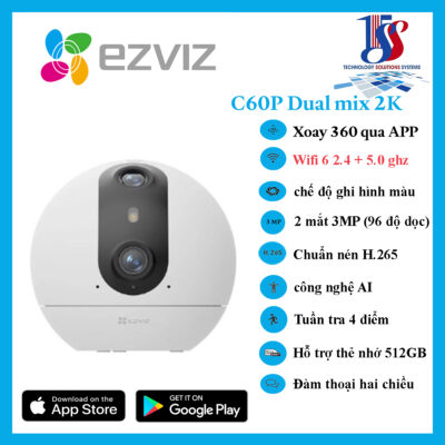 Camera EZVIZ góc rộng C60P 3MP